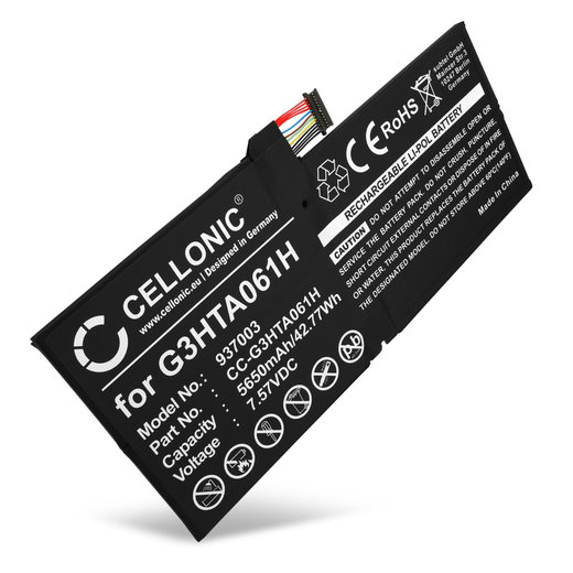 Batterie de remplacement neuve G3HTA061H de 5650mAh pour tablette Microsoft Surface Pro 7