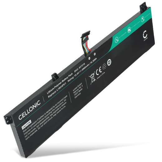 1x Batteri till Lenovo Legion 7, 5 17ARH05H, 5 17IMH05H, 7 15IMH05, 7 15IMHg05; R7000P L19C4PC2 (4960mAh, 15.4V) från CELLONIC