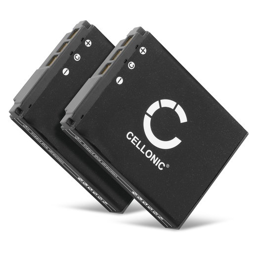 2x Batteria NP-FR1 per fotocamera Sony DSC-F88 DSC-G1 DSC-P100 DSC-P120 DSC-P150 DSC-P200 DSC-T30 DSC-T50 DSC-V3 Affidabile ricambio da 1000mAh, marca CELLONIC