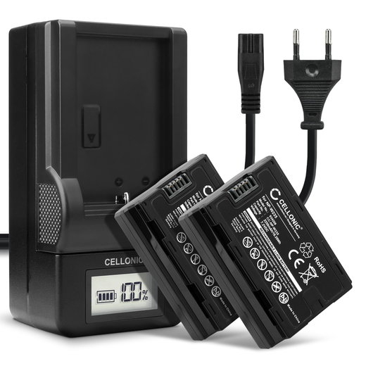 2x Batterie 2250mAh pour appareil photo FujiFilm Fuji X-T4 - Remplacement modèle NP-W235 + Chargeur NP W235