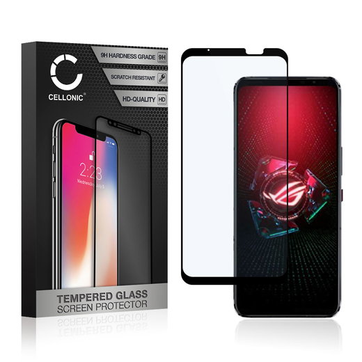 Protection d'écran en verre pour smartphone ASUS ROG Phone 5 / 5s / 5s Pro (3D Full Cover, haute résistance 9H, 0,33mm, Full Glue)