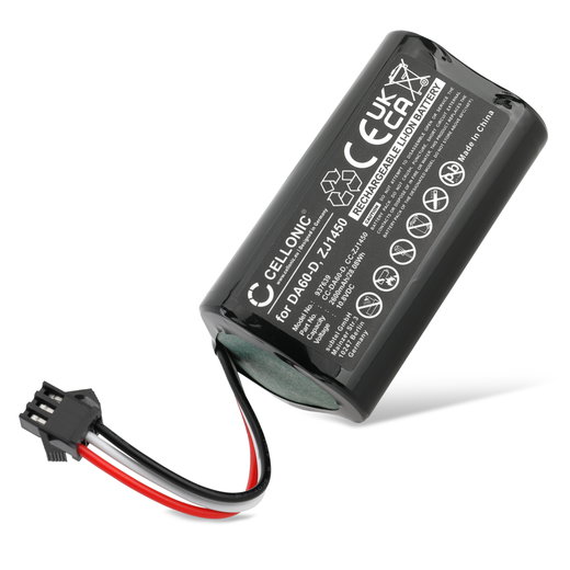 Batería para ECOVACS Deebot Slim 2, Deebot Slim 1, ECOVACS DA60, ECOVACS DB35, TCR360, DA611 - Batería Robot Aspirador DA60-Darfon 2600mAh de CELLONIC