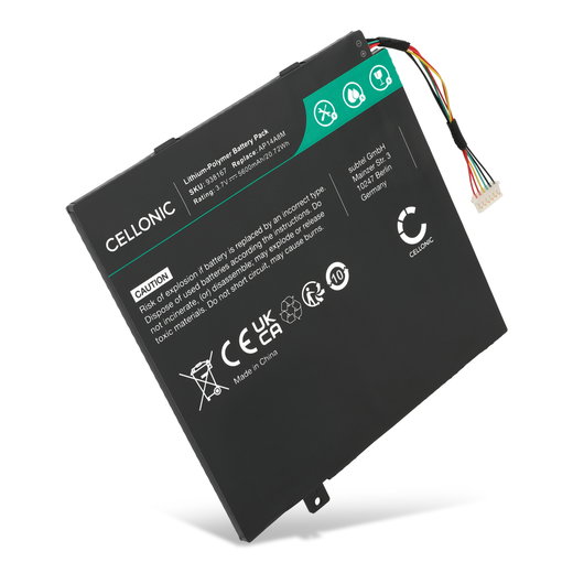 Batería Acer para ordenador portátil Acer Aspire Switch 10, Aspire Switch 10E, Switch 11V, Iconia Tab 10, AP14A8M, AP14A4M 5600mAh 3.7V  de CELLONIC