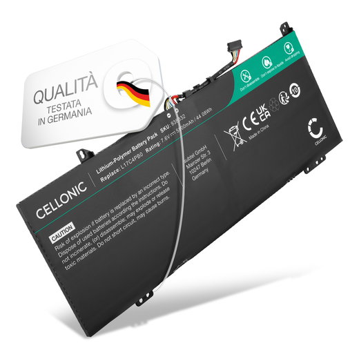 Batteria per portatile Lenovo Flex 6-14ARR, 14IKB IdeaPad 530S-14IKB, 15IKB, 14ARR, Yoga 530-14ARR, 14IKB ricambio per laptop 5800mAh 7.6V 