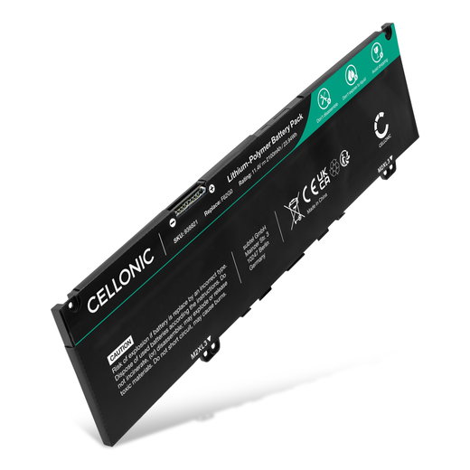 Batterie pour Dell Inspiron 13 7000, 7370, 7386, 7380, Vostro 5370, 13 5391, F62G0, 39DY5 11.4V 2100mAh de CELLONIC