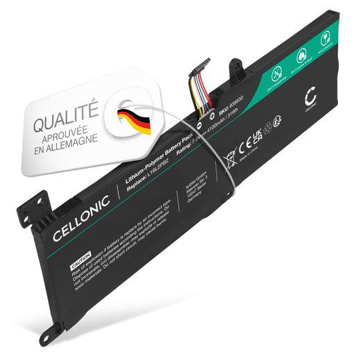 Batterie pour Lenovo V14, V15, IdeaPad 3, IdeaPad S145-14AST, 15IWL, IdeaPad 320-14IKB, 15IKB 7.6V 4100mAh de CELLONIC
