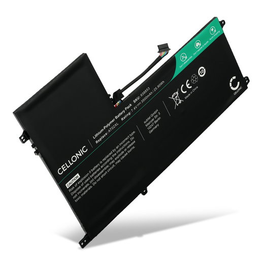 Batterie pour AT02XL , HP ElitePad 900, ElitePad 900 Gen 1, 99TA026H, J5N62UT 7.4V 3500mAh de CELLONIC