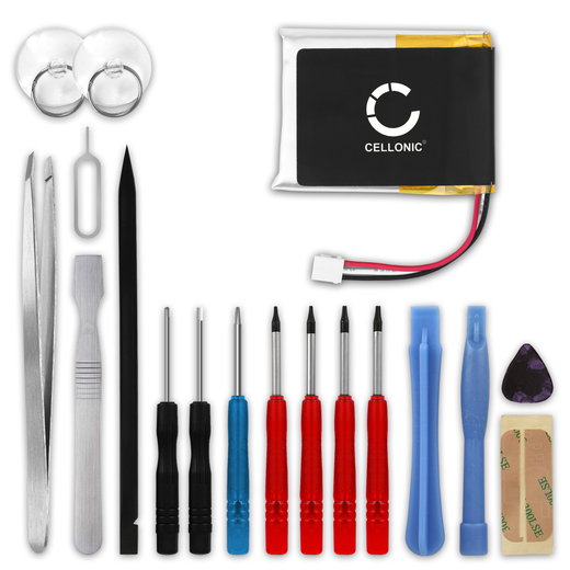 CELLONIC PR-382530 Ersättningsbatteri för Suunto Ambit 1, Ambit 2, Ambit 2S, Ambit 3 smartklocka, smartwatch & fitnesstracker med 240mAh + skruvmejsel-set