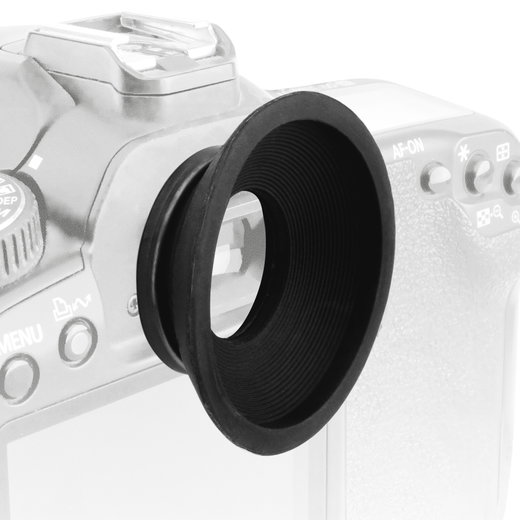 Ögonmussla för kamera - sökarskydd i mjukt Plast material för systemkamera - camera eye cup, kameramussla, okulär sökare, kameraögonmussla