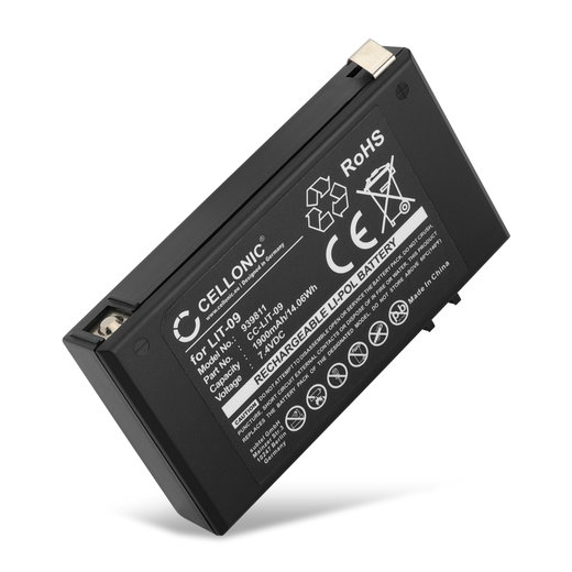 Batteria LIT-09 per fotocamera Spypoint Bloc Pile LINK-S-DARK SOLAR-DARK Affidabile ricambio da 1900mAh, marca CELLONIC