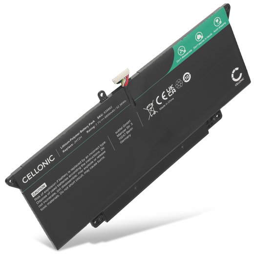 Batería Dell para ordenador portátil Dell Latitude 7410, 7310, 7CXN6, JHT2H, HRGYV 6400mAh 7.7V  de CELLONIC
