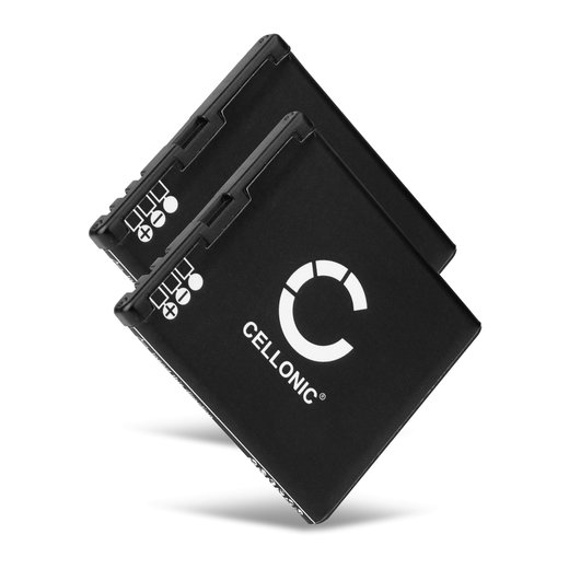 2x Ersatz Akku für Switel M270 / M270 Mapa / M270D Mapa Handy / Smartphone - Ersatzakku BL-5K 1000mAh , Handyakku