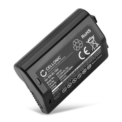 Batterie 2600mAh pour appareil photo Nikon Z 9 - Remplacement modèle EN-EL18d
