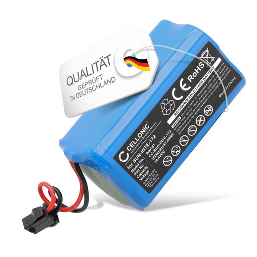 Batteri för Lefant M210, M210P, Tesvor X500 Pro, X500, M1, iMartine C800, Airis A800, Tesvor S6 Turbo, V300, X580, Bagotte BG600 2600mAh 14.4V från CELLONIC