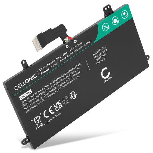 Batterie pour Dell Latitude 12 5285, Latitude 12 5285 2-in-1, Latitude 5289, Latitude 5290 2-in-1 7.6V 4800mAh de CELLONIC