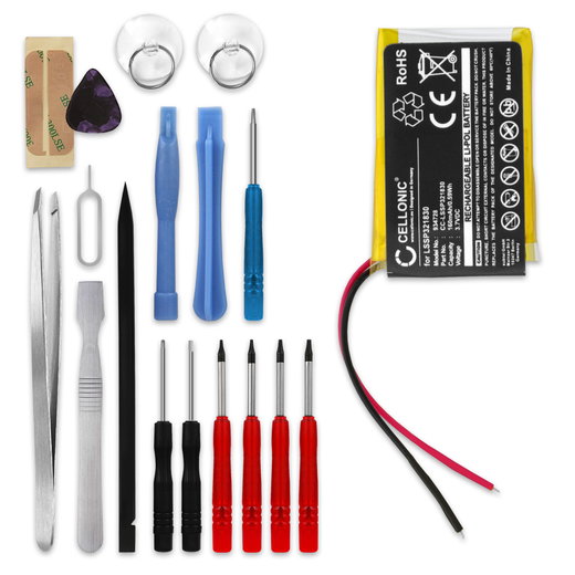 LSSP321830 Ersatz Akku für FitBit Blaze Smartwatch Ersatzakku + Werkzeug-Set 17tlg - 160mAh Fitnessuhr Austauschakku, Batterie