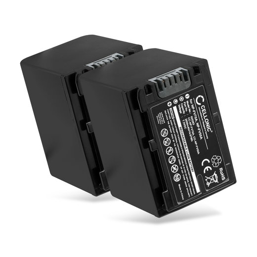 2x NP-FV100A NP-FV70A NP-FV90A NP-FV50A accu voor Sony FDR-AX100 FDR-AX53 FDR-AX700 HXR-NX80 HDR-CX625 CX450 - 2050mAh vervangende accu voor camera