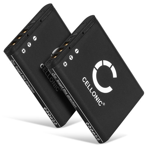 2x Batterie 740mAh pour appareil photo Toshiba Camileo - Remplacement modèle PX1686