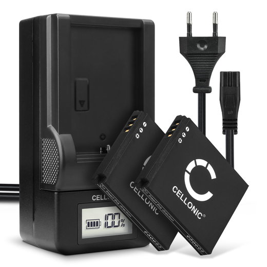 2x NB-4L Batteri för Canon Legria Vixia Mini Digital IXUS 220 HS 60 70 75 80 IS 100 115 130 230 255 Elph 330 HS 300 100 SD750 SD1400 digitalkamera, 850mAh Kamera-ersättningsbatteri med lång batteritid + Laddare