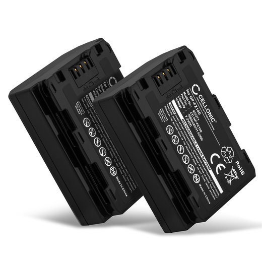 2x Akku für Sony Alpha 7 IV Sony Alpha 6700 A6600 ILCE-6600 A7S III A9 (Alpha 9 / ILCE-9) NP-FZ100 (1600mAh, 7.2V) von CELLONIC
