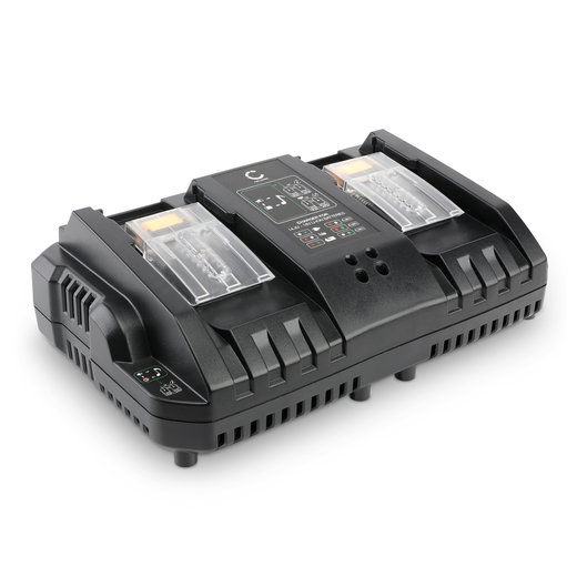 Tupla-akkulaturi Makita 14.4V-18V litiumioniakuille sähkötyökaluun - CELLONIC laturi korvaa laturit DC18RCT, DC18RC,DC18RA, DC18SD