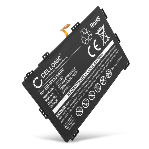 Batterie de remplacement neuve EB-BT835ABE, EB-BT835ABU, GH43-04830A de 7300mAh pour tablette Samsung SM-T830 Galaxy Tab S4, SM-T835 Galaxy Tab S4 LTE