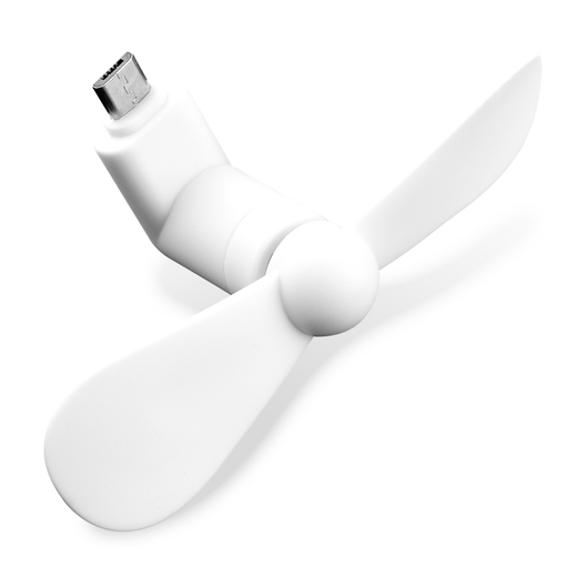 Ventilador Micro-USB para móvil – blanco
