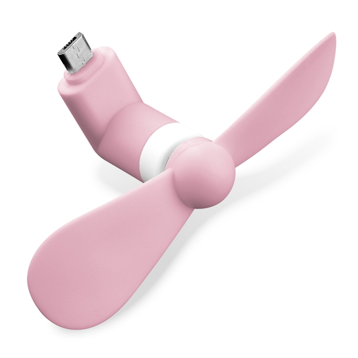Ventilador Micro-USB para móvil – rosa