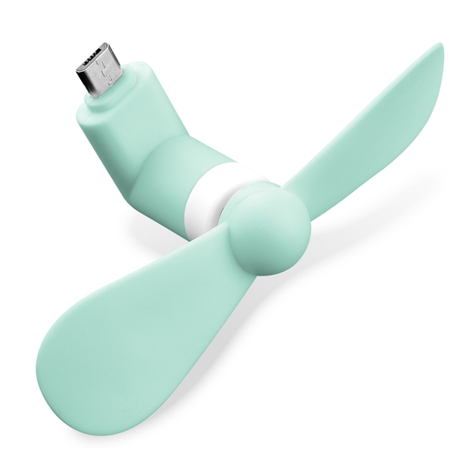 Micro-USB Phone Fan – Turquoise CELLONIC
