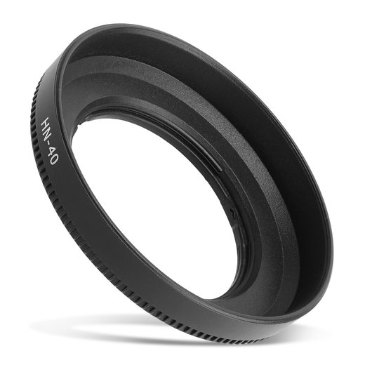 HN-40 Kamera Gegenlichtblende für Nikon NIKKOR Z DX 16–50 mm 1:3,5–6,3 VR – Kunststoff Bajonett Rund / Zylindrisch / Tubus / Tube Gegenlichtblende von CELLONIC