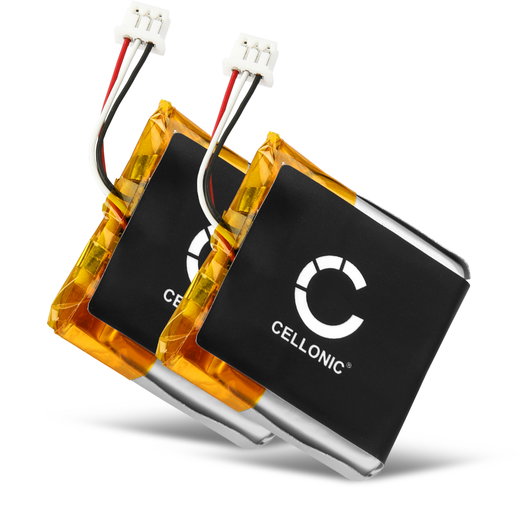 2x AHB552826TPC-2 Battery for Sennheiser GSP 670, GSP 500, GSP 350 350mAh Headphone / Headset Battery Replacement