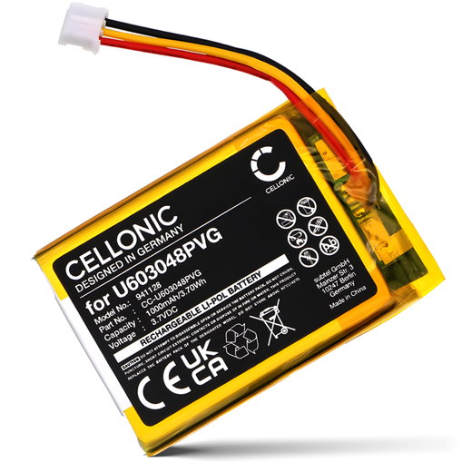 CELLONIC U603048PVG Batteri för Astro Gaming C40 TR Wireless Controller gamingkonsol, spelkonsol & handenhet - 1000mAh ersättningsbatteri , konsolbatteri