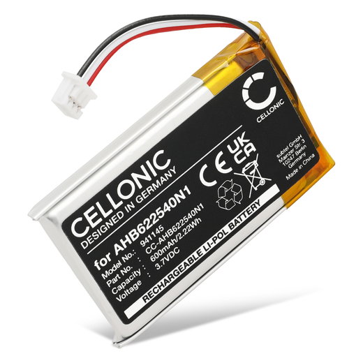 Batterie Sennheiser HD 4.40 BT, 4.50BTNC, Momentum 2.0, 3.0, Urbanite XL CP-SN40, AHB622540N1 (600mAh, 3.7V) de CELLONIC
