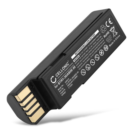 3.7V BTRY-36IAB0E-00, 82-166537-01 Ersatz Akku für Zebra DS3678 / LI3678 / DS3600 Ersatzakku 3400mAh, MDE Barcode Scanner Zusatzakku