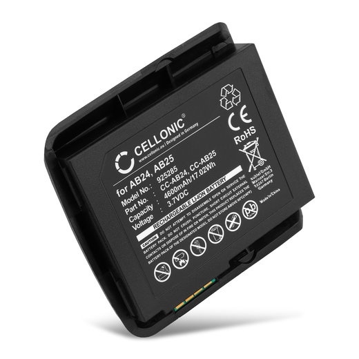 Batterie 318-038-001, 318-039-001, AB24, AB25 4600mAh / 17.02Wh pour Intermec CN50 / CN51 -