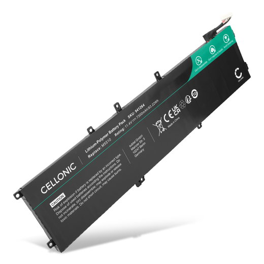 1x Batterij voor Dell XPS 15 9530, XPS 15 9550, Precision 5510, 4GVGH, 1P6KD, 01P6KD Laptop - 6000mAh 11.55V 