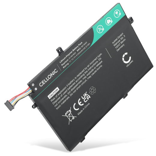Batteri för Lenovo ThinkPad L480, L590, L490, L580,L15 Gen 1, Gen2, L14 Gen 1, Gen 2, L17C3P52, 01AV463 11.1V 4100mAh från CELLONIC