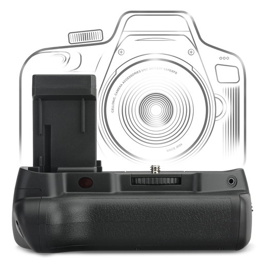 BG-E10 Battery Grip voor Canon EOS 1100D, 1200, 1300D, 2000D, Kiss X50, Kiss X70, Kiss X80, Rebel T3, Canon BG-E10 Camera’s – LP-E10 Verticale Portretgreep