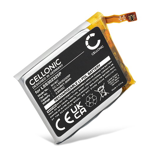 Batería para FitBit Versa 3 - Batería para Smartwatch Salud FitBit LSS352325P 260mAh de CELLONIC