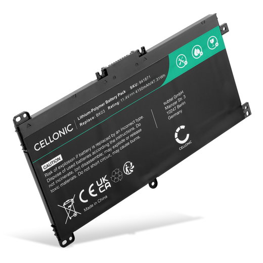 Batteria per portatile HP Pavilion x360 14-BA, Pavilion x360 14 ricambio per laptop 4150mAh 11.4V 