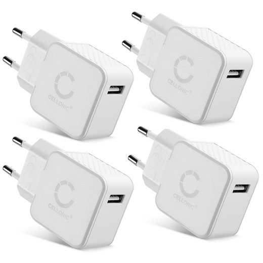 4x USB Ladegerät 12W - 2.4A, USB-Pikalaturi USB-Virtalähde pistorasiaan USB-Latausaseman Latauspistoke Latauslaite
