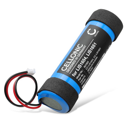 Akku pelikonsoliin Sony PlayStation PS4 Move Motion Controller Version 2 (CECH-ZCM2E, CECH-ZCM2U) - 2600mAh, 3.7V, Litiumionit, LIS1654, LIS1651 vaihtoakku