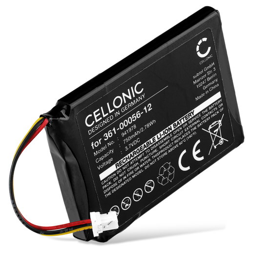 Batterie Garmin Edge Explore 2, Dezl OTR700, 361-00056-12 (750mAh, 3.7V) de CELLONIC
