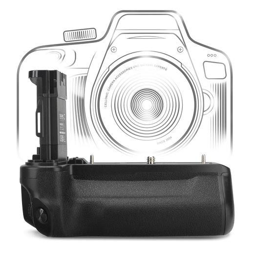 BG-R10 akkukahva Canon EOS R6 Mark II, R5, R5 C, R6 kameraan – LP-E6N, LP-E6NH pystykuvauskahva