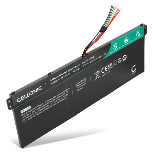 Batería Acer para ordenador portátil Acer Aspire 5 A517, Swift 3 SF314, 1 SF114, Chromebook 314, 315, Spin 713, Travelmate B1, AP18C8K, 4200mAh 11.55V  de CELLONIC
