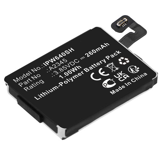 Akku - Apple Watch 6 - 40mm - A2345 (260mAh) Vaihtoakku