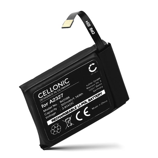 Batería para Apple Watch 6 - 44mm - A2327 (300mAh) Batería de Reemplazo