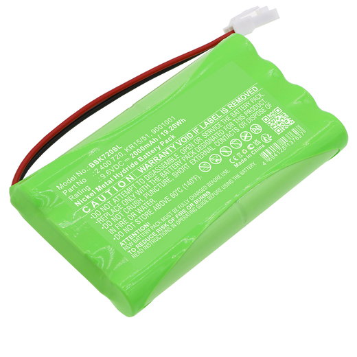 2400720 Ersatz Akku für Bosch Somfy Elixo 500 3S io / GDK 3000, GDK 700 / Freevia 600, 400 Ersatzakku - Zusatzakku 2000mAh, Batterie