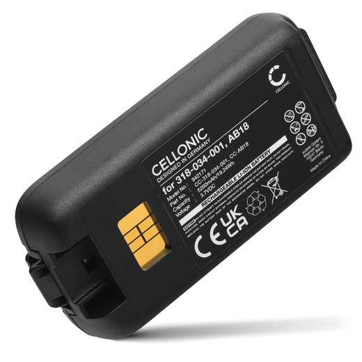 Batteria 318-034-001 per lettore di codici a barra Honeywell CK3X, CK3, CK3R, CK3A, CK3B, CK3C, CK3N, CK3N1, CK3C1 5200mAh 3.7V marca CELLONIC