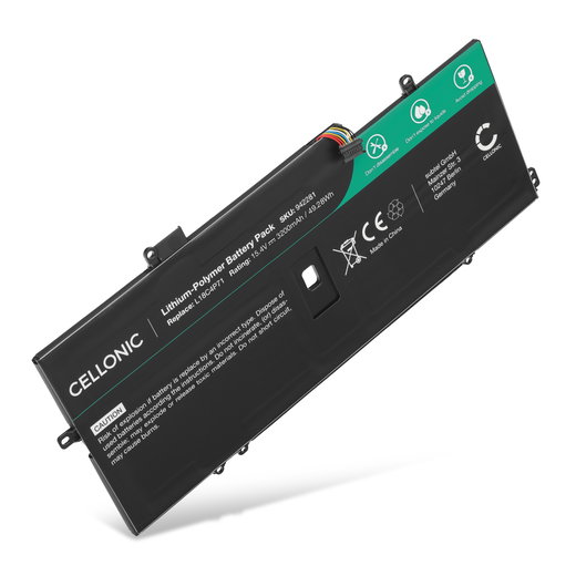 Batería Lenovo para ordenador portátil Lenovo ThinkPad X1 Carbon Gen 7, ThinkPad X1 Carbon Gen 8, ThinkPad X1 Yoga Gen 5 3200mAh 15.4V  de CELLONIC